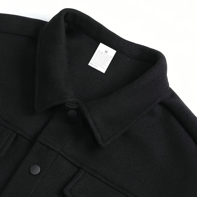 Men's Brushed Single-Breasted Jacket