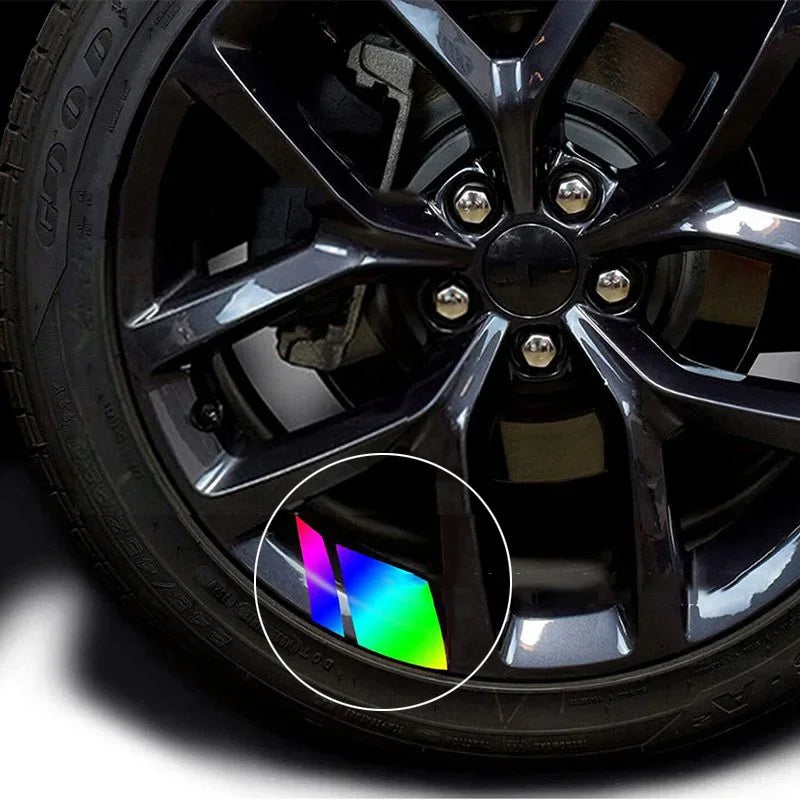 🛞 Reflective Wheel Rim Stripe Stickers