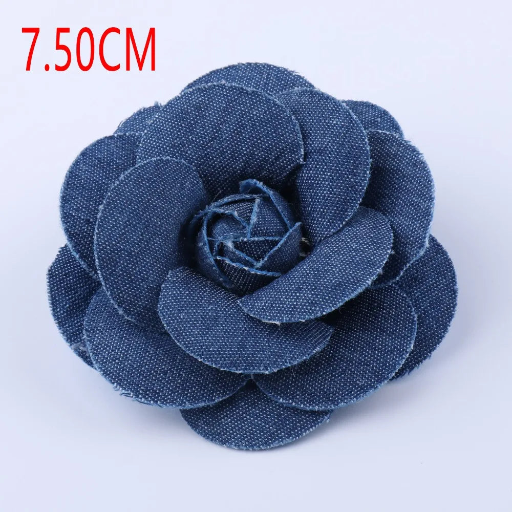 Denim Fabric Flowers