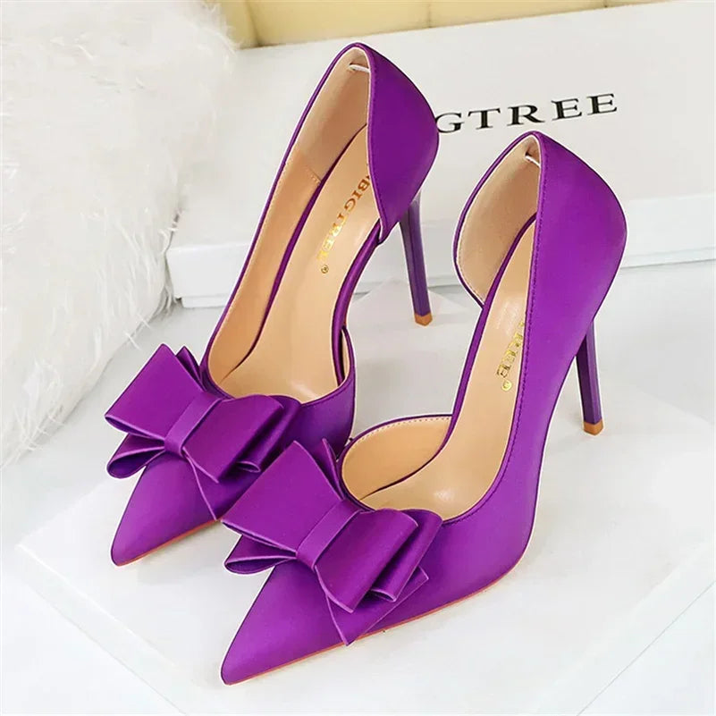 Women's 10.5cm Bowknot High Heels