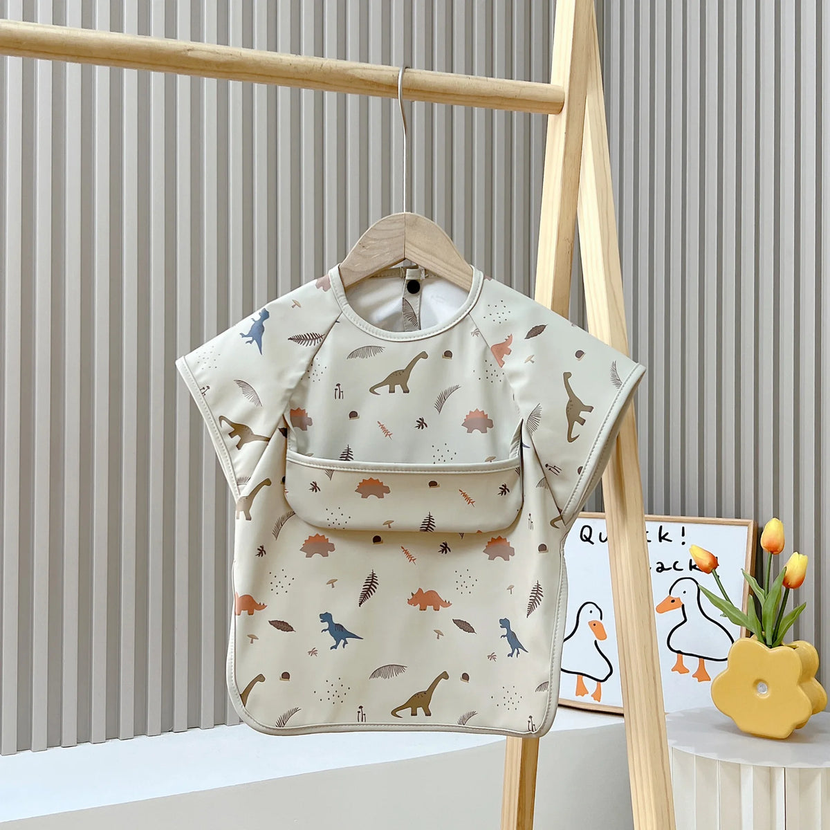 Waterproof Long-Sleeve Baby Bib