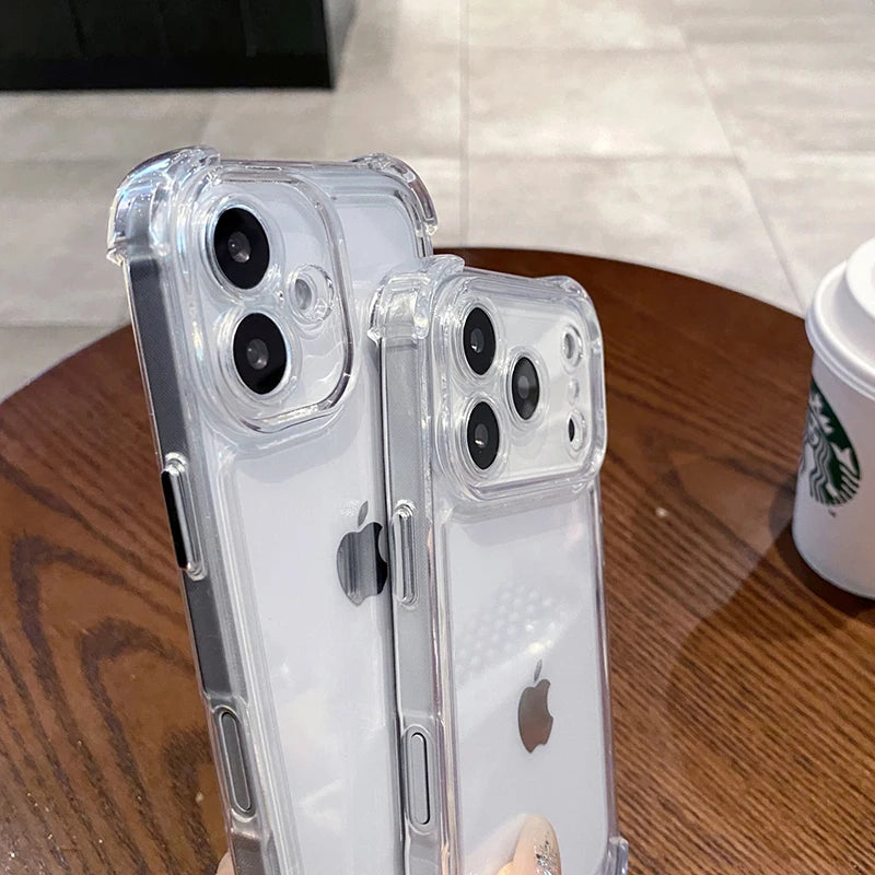 Clear Shockproof Bumper iPhone Case