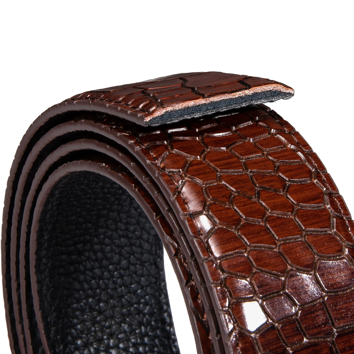 Colorful Crocodile Leather Belt Strap