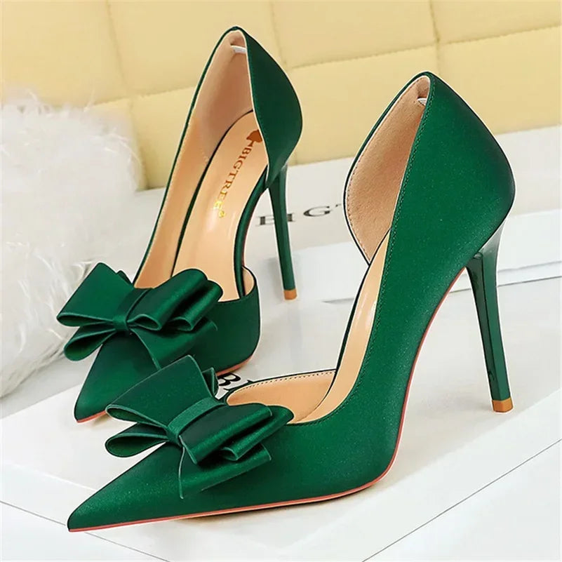 Women's 10.5cm Bowknot High Heels