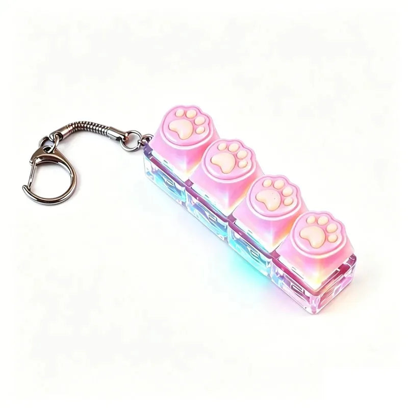 LED Keyboard Clicker Keychain