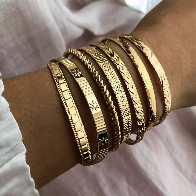 Gold Bracelet Set