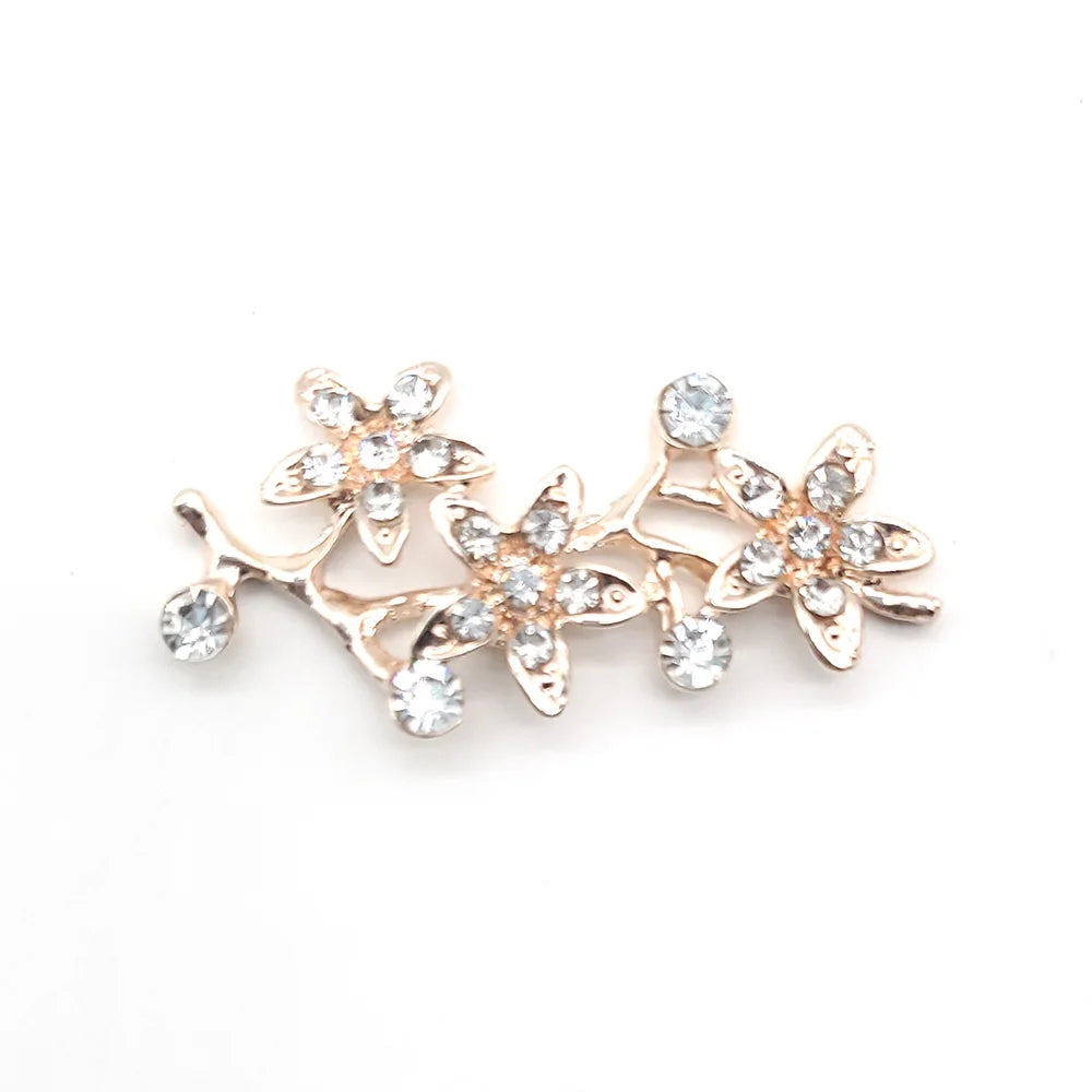 Metal Pearl Shoe Charms