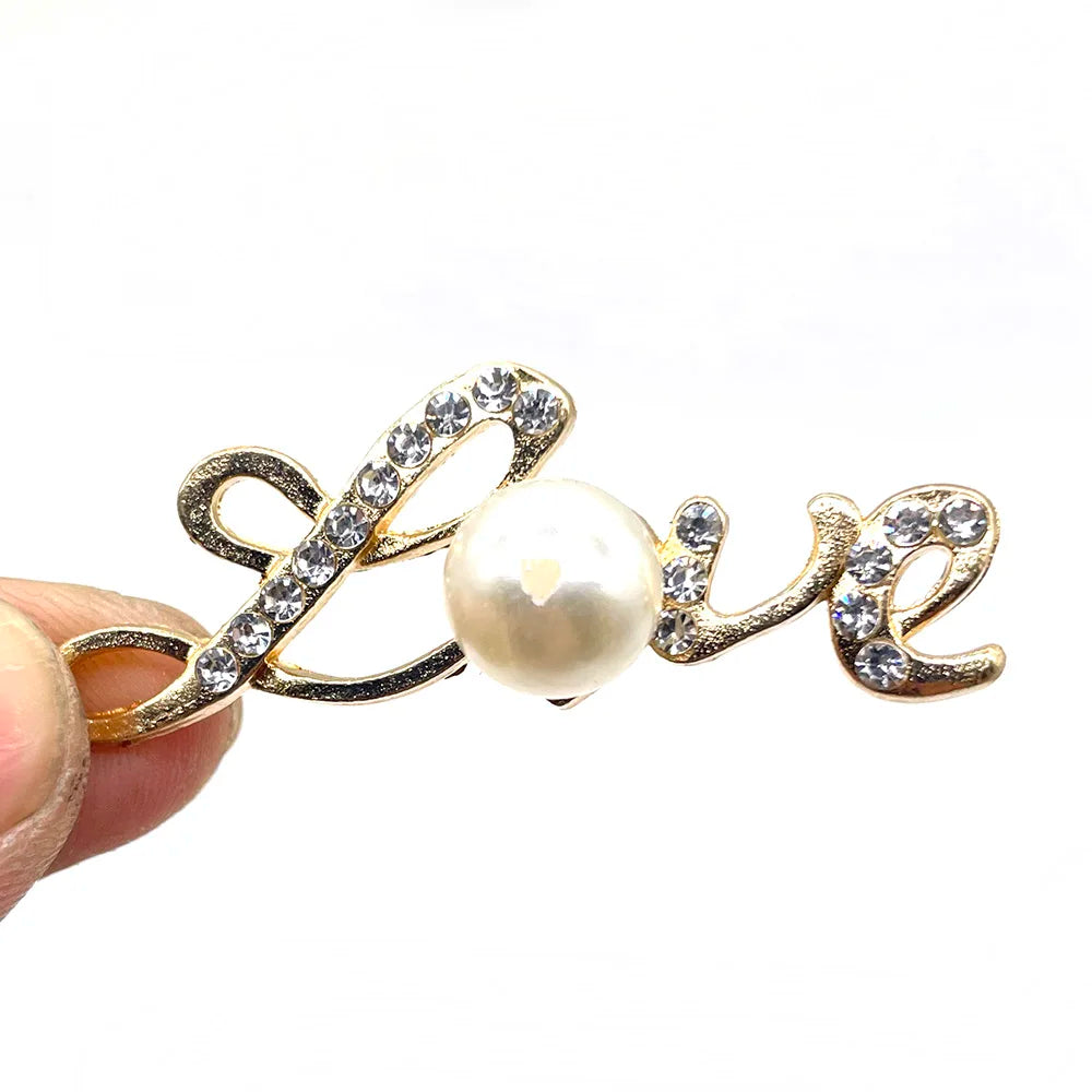 Metal Pearl Shoe Charms