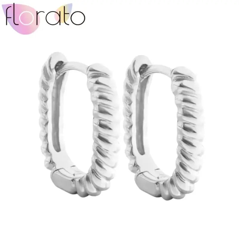 925 Silver Plain Circle Hoop Earrings