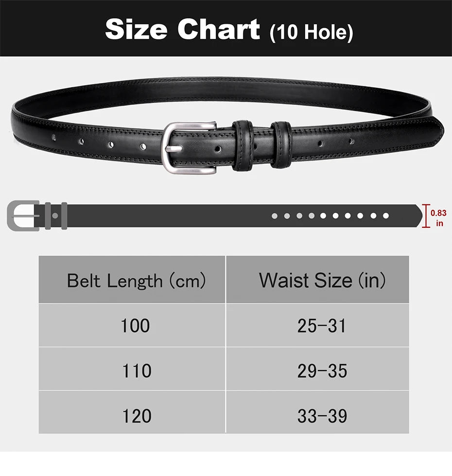 Women's Faux Leather Pin Buckle Belt