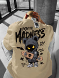 Men's Cartoon Letter Print T-Shirt