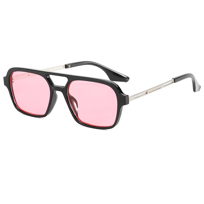 Retro Double Bridge Gradient Sunglasses