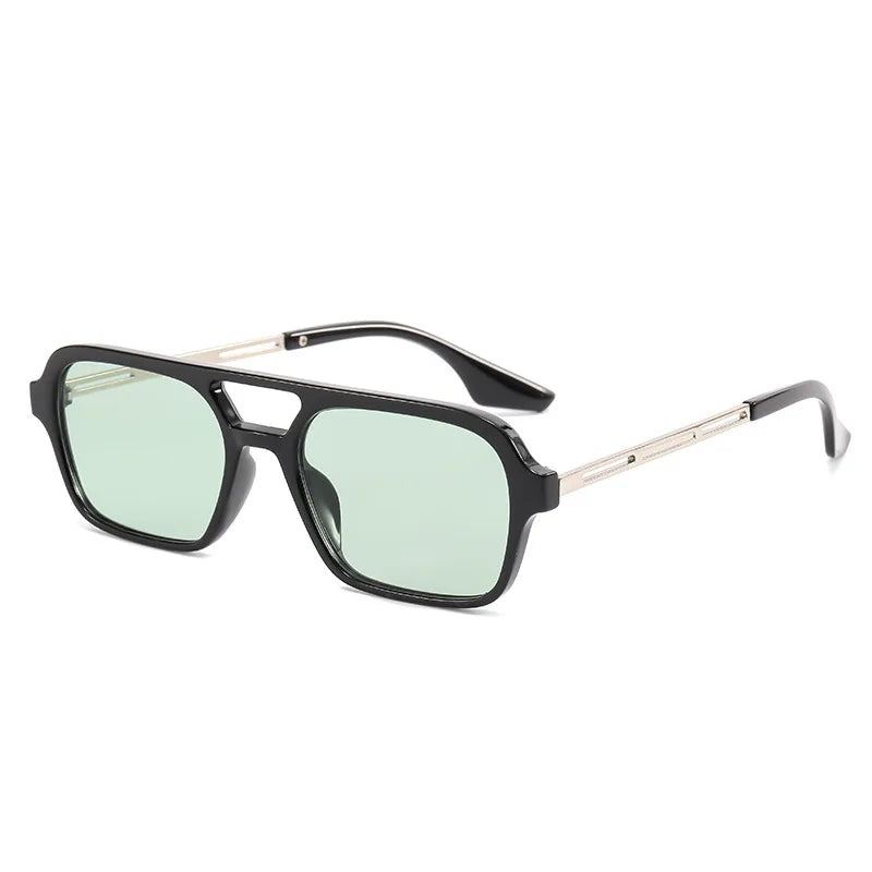 Retro Double Bridge Gradient Sunglasses
