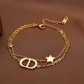 ⭐ Titanium Steel Letter Star Bracelet