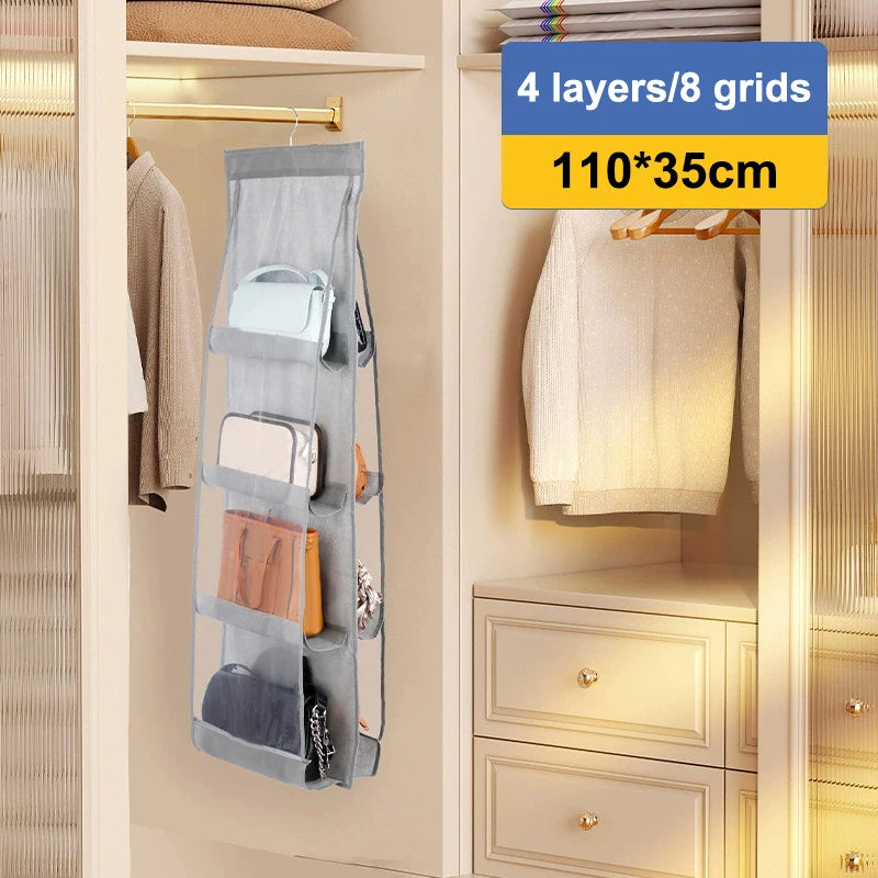 Hanging Handbag Organizer with Pockets