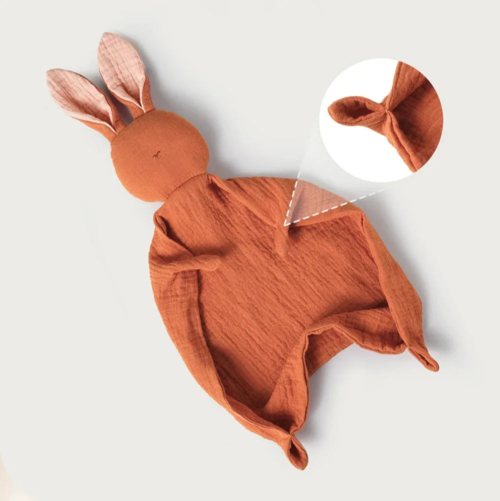 Muslin Bunny Baby Comforter