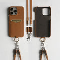 🎒 Leather Crossbody Charging Cable Wallet Case