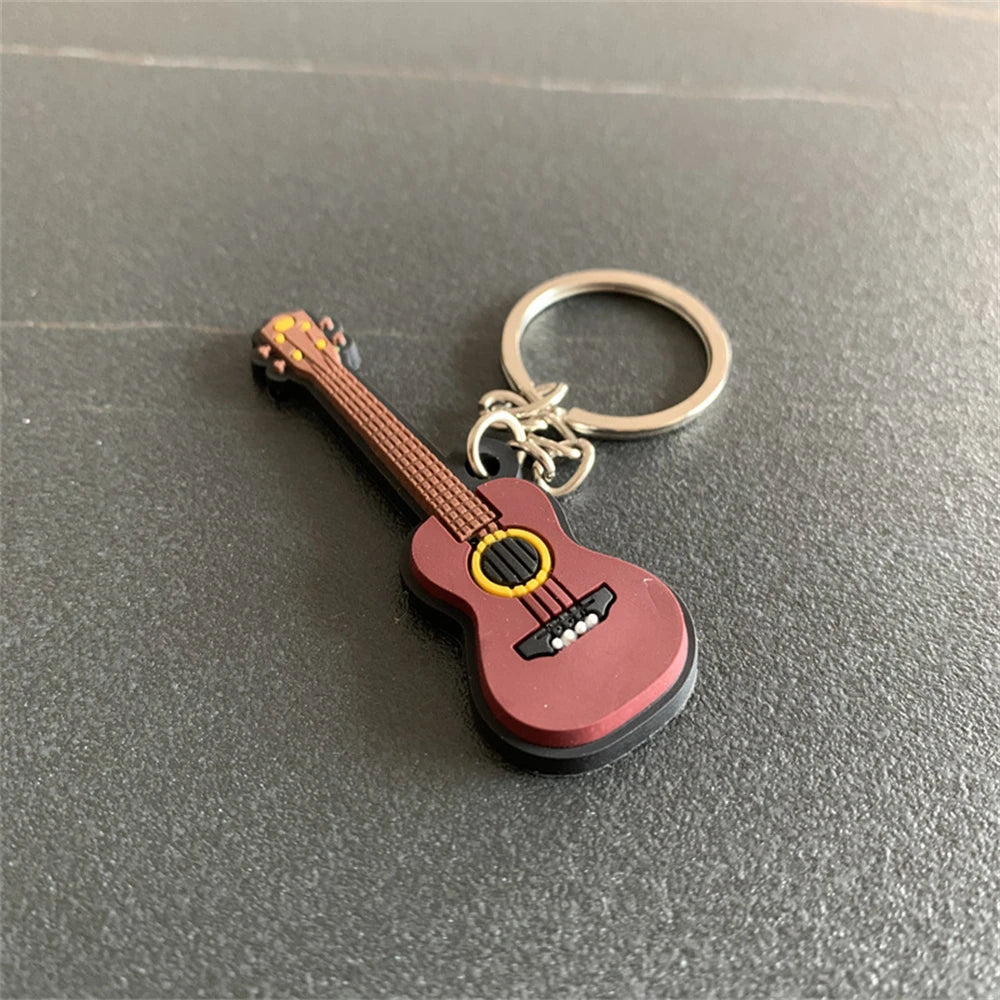 Silicone Music Instrument Keychain
