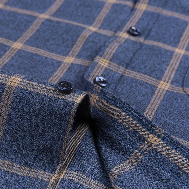 Men's Oversized Cotton Plaid Shirt