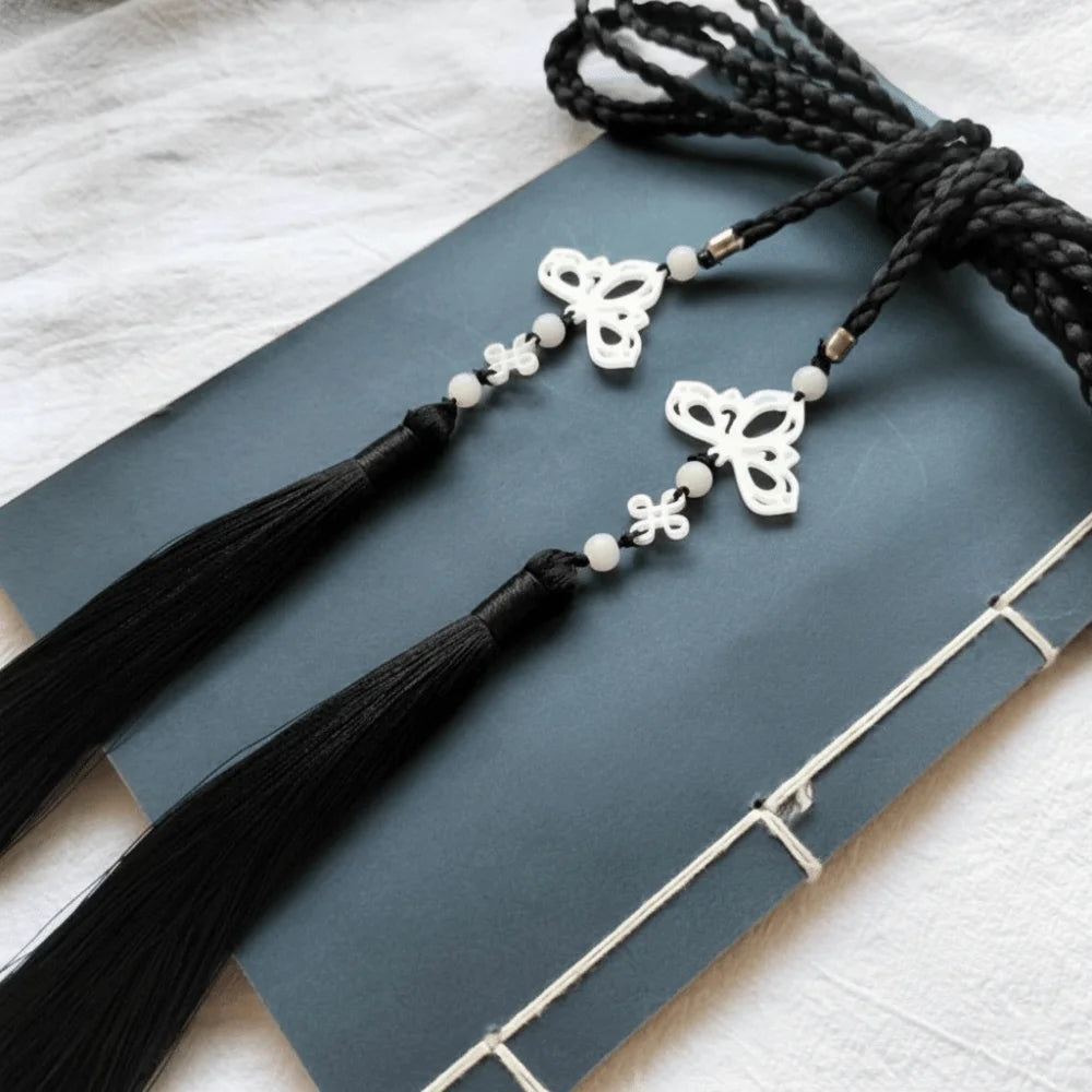 Handwoven Tassel Waist Tie Belt