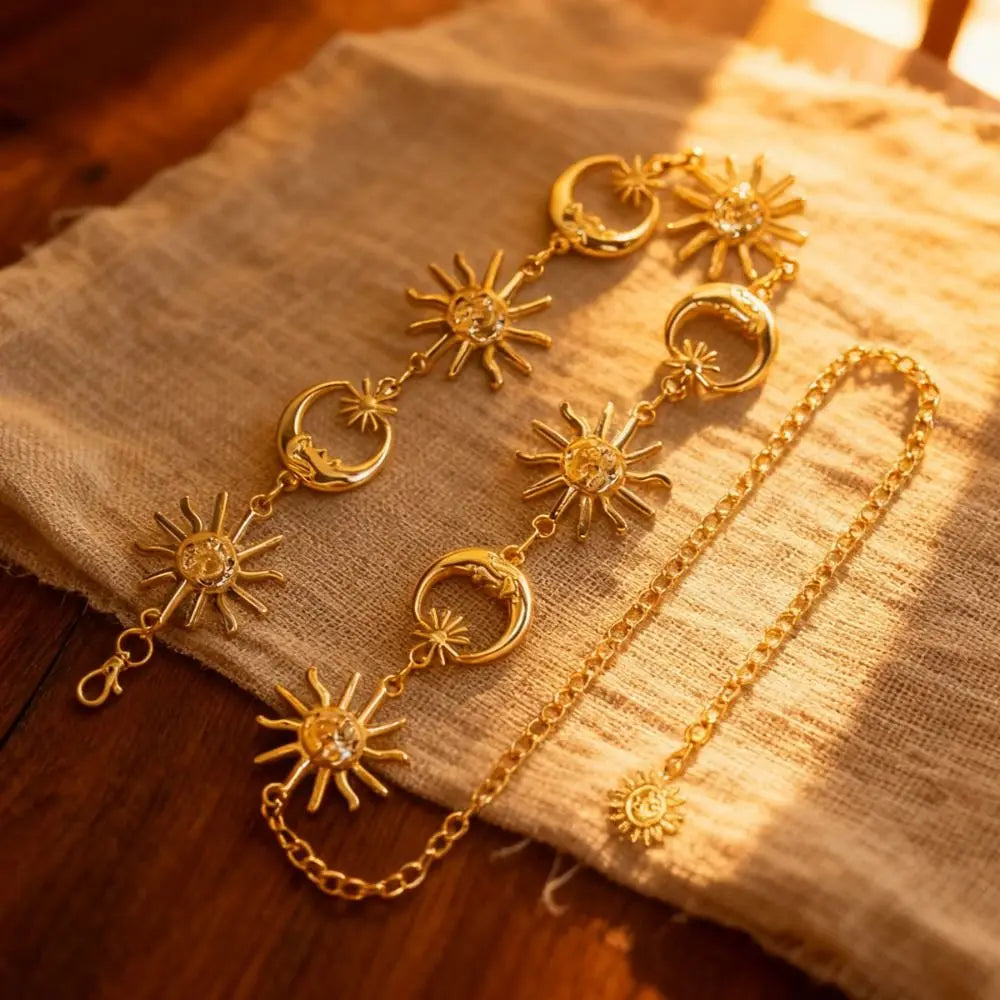 Sun, Moon & Star Waist Chain Belt