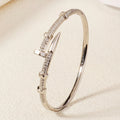 🌸 Zircon Open Bangle Bracelet
