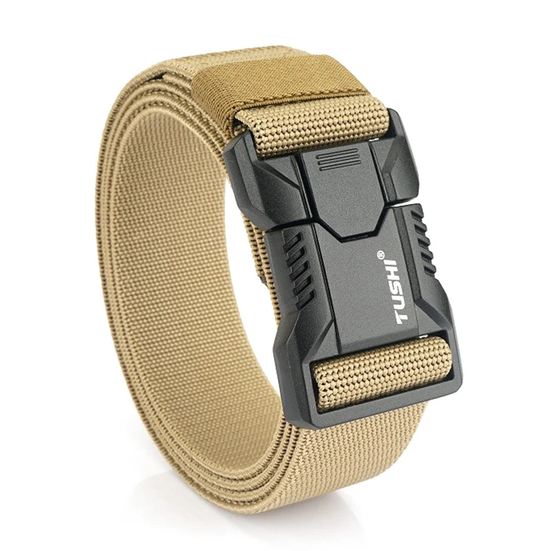 Tactical Elastic Belt with Quick Release Buckle