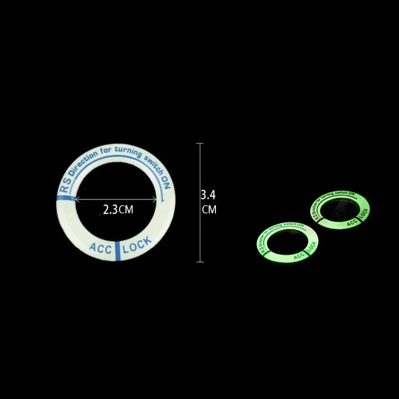 🌟 Luminous Ignition Button Ring Sticker
