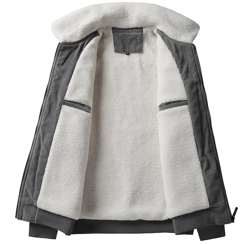 Men's Corduroy Lamb Fleece Jacket