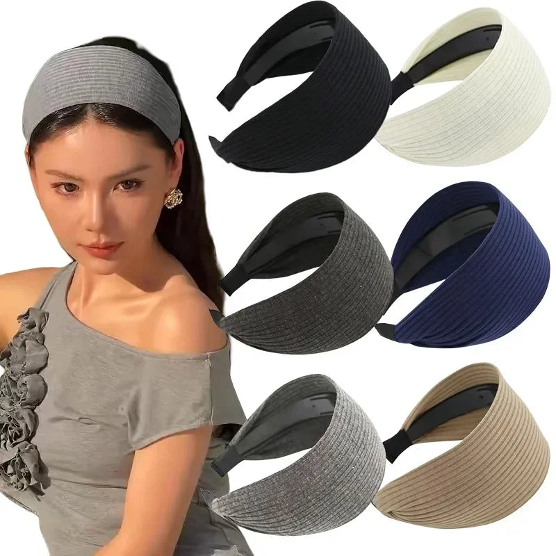 Wide Knit Cotton Headband
