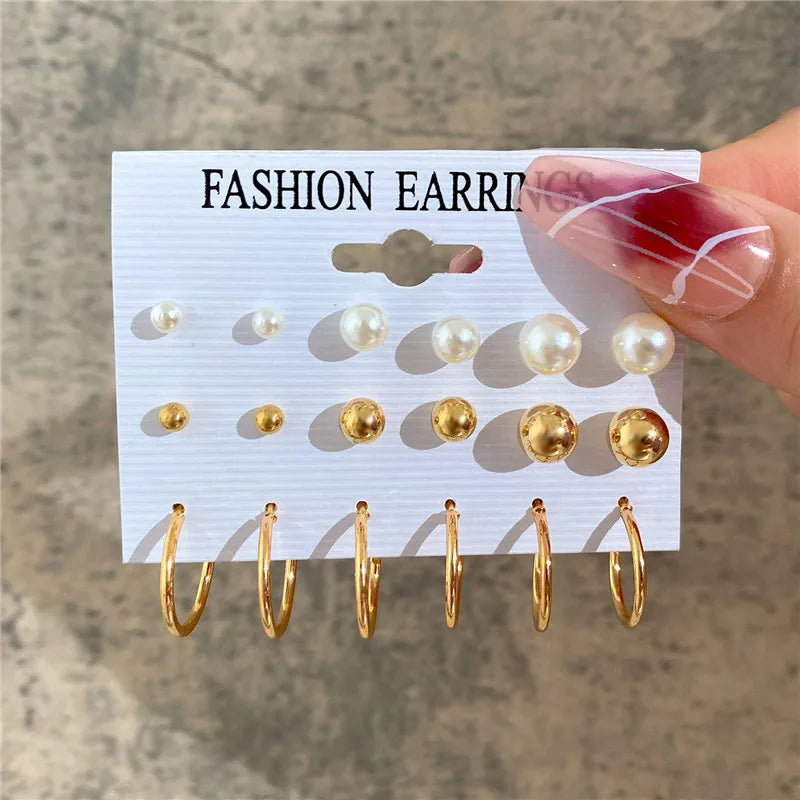 Earrings Set Butterfly Acrylic