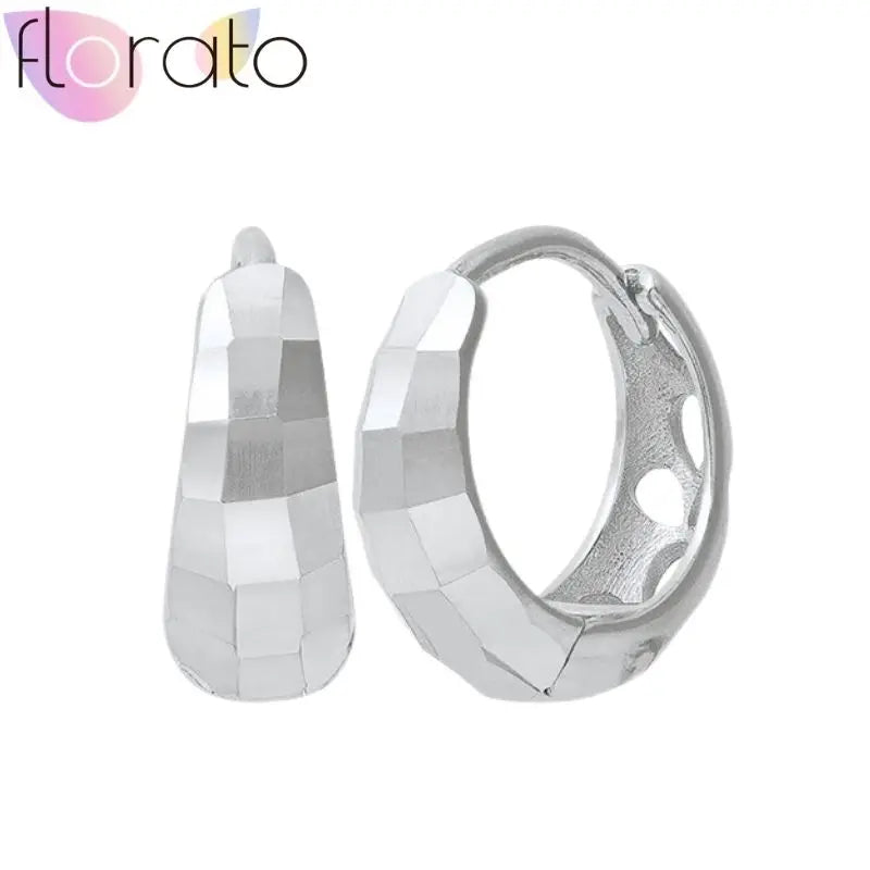 925 Silver Plain Circle Hoop Earrings