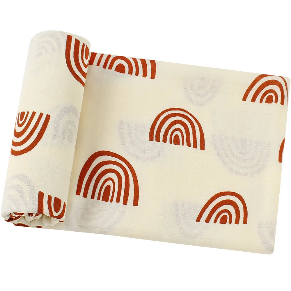 Bamboo Muslin Baby Swaddle Blanket 120cm