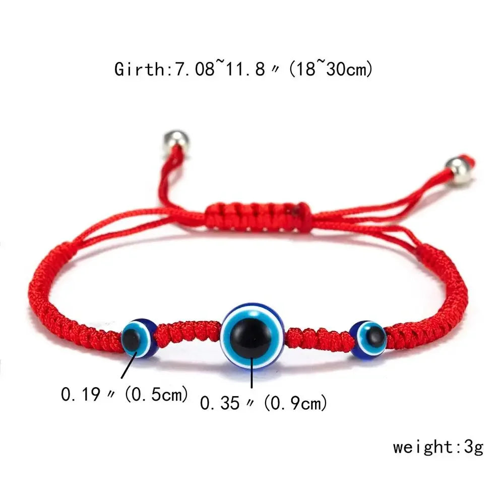 Evil Eye Red String Bracelet