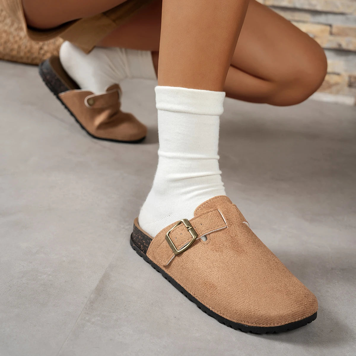 Women's Casual Buckle Flats