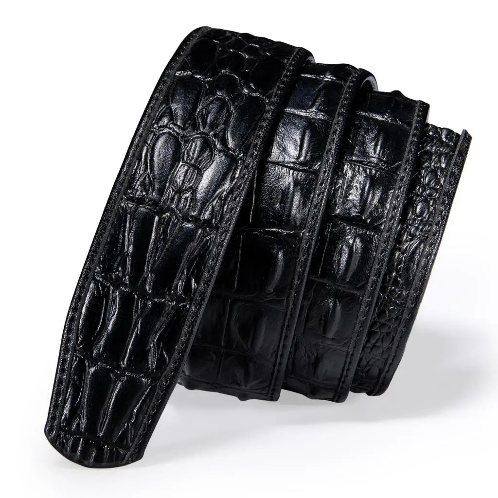 Colorful Crocodile Leather Belt Strap