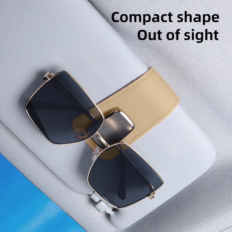 🚗 Car Sun Visor Glasses & Card Clip
