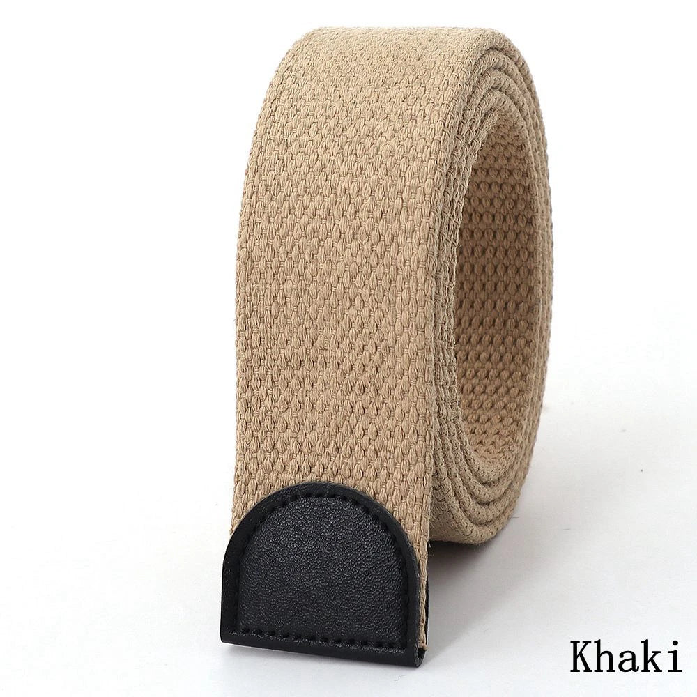 Canvas Tactical Belt Strap – No Buckle