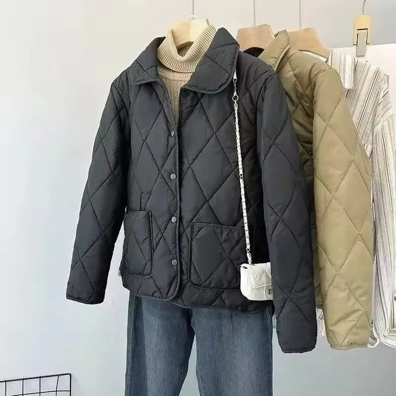Women's Short Quilted Padded Jacket