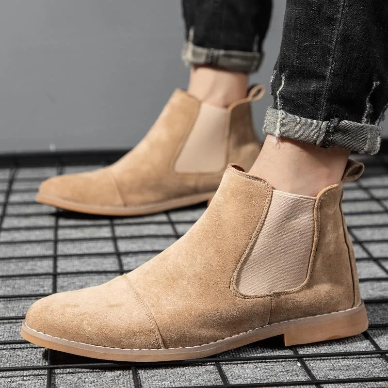 Men's Suede Chelsea Boots