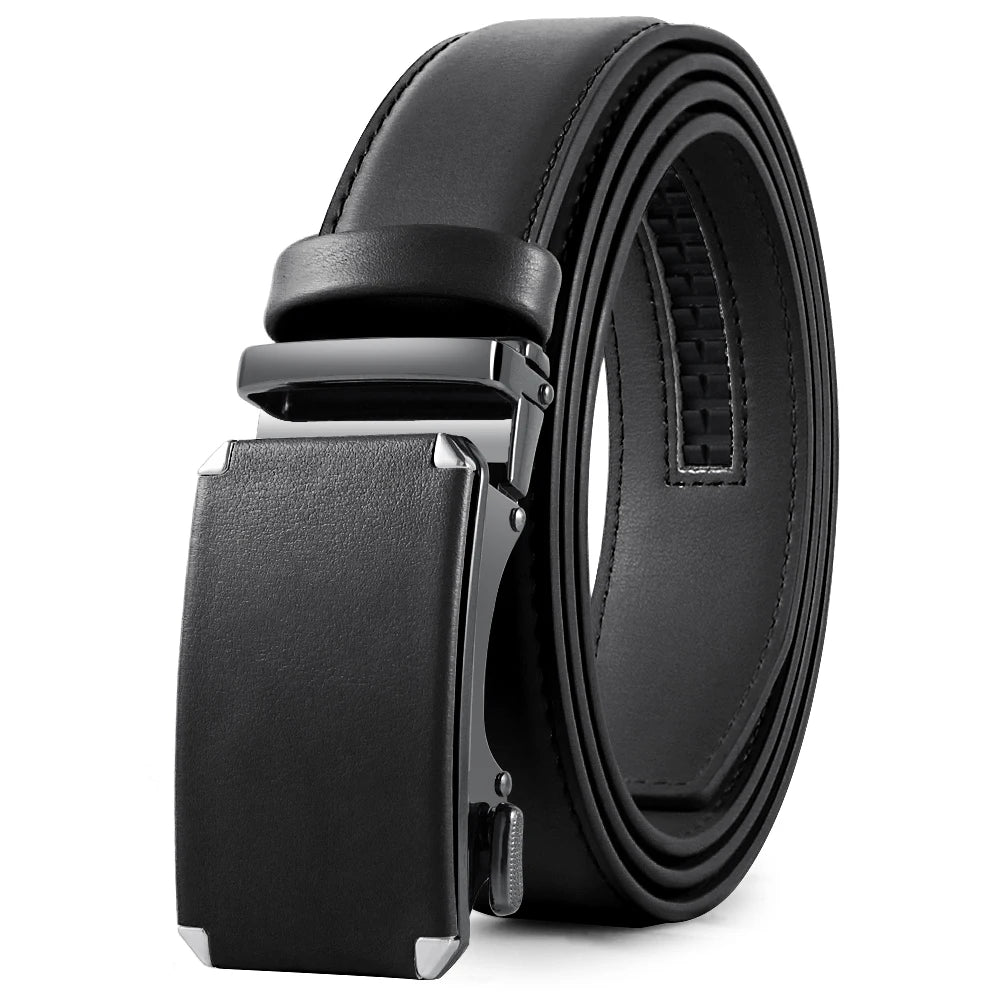Men's Automatic Leather Ratchet Belt