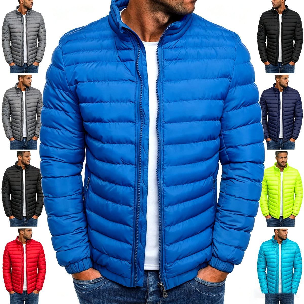 Men's Lightweight Stand Collar Jacket