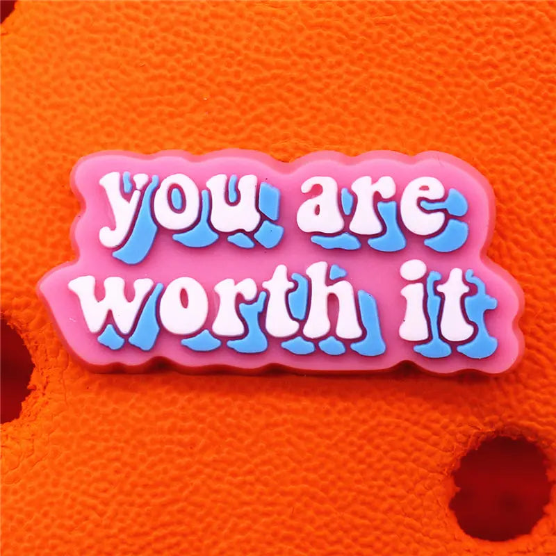 Positive Message Shoe Charms
