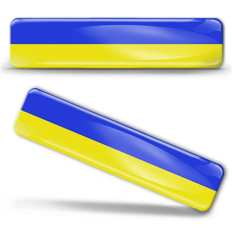 🌍 3D Reflective Flag Sticker
