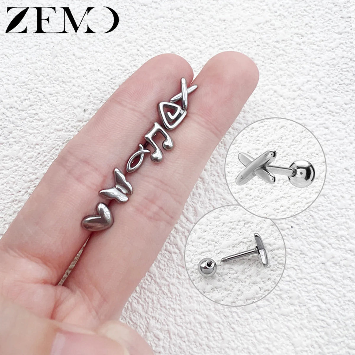 Cute Cartilage Stud Earring (20G, 1 Pc)