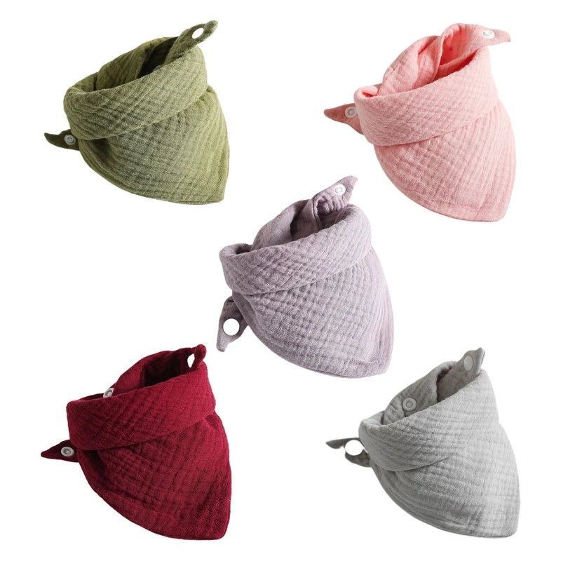 Muslin Baby Bibs & Face Cloths Set
