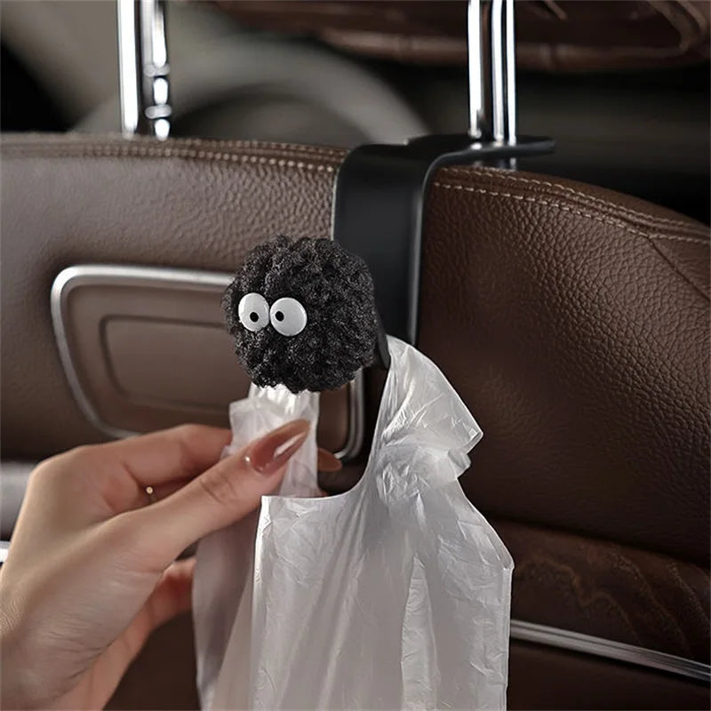 🖤 Cute Coal Ball Car Seat Hook