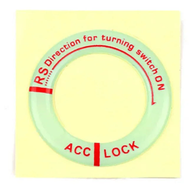 🌟 Luminous Ignition Button Ring Sticker