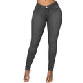 High Waist Washed Pencil Jeans