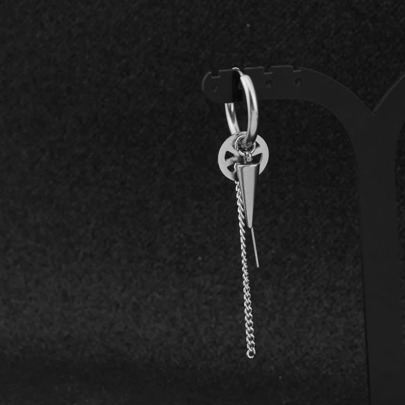 Men's Cross Tassel Ear Cuff
